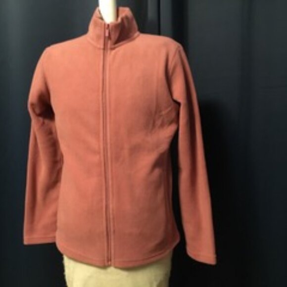 Rose Pink Women's Full Zip Polar Fleece Jacket - Picture 1 of 2